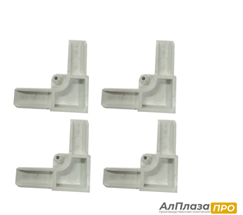 Уголок ПВХ для профиля МС Белый (уп. 4 шт)