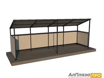 Контейнерная площадка для ТБО "MONO" (4 контейнера)