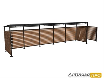 Контейнерная площадка ТБО "FORESTER LITE" (5 контейнеров+Доп. секция)