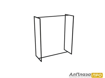 Стойка для одежды двойная ЛОФТ (1200*1400 мм)