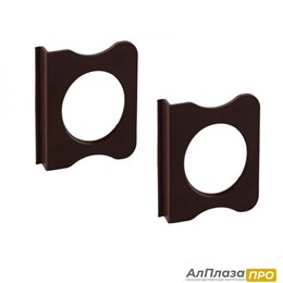 Ручка для МС, квадратная Коричневая, 2 шт.