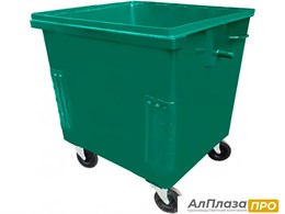 Контейнер металл 1 100л. для ТБО, без крышки, на колёсах