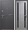Дверь входная Luxor 2мм Муар Антрацит микс темный Бетон серый Царга 9657
