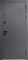 Дверь входная Luxor 2МДФ Вертикаль Сатин Графит/Эмалит Белый 9659