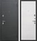 Дверь входная 7,5 см. Гарда Муар Черный Муар/Белый ясень 10375