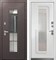 Дверь входная Luxor Termo 7 Букле Шоколад/Эмалит Белый 10400