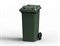 Мусорный бак Передвижной 120 литров пластиковый, зеленый 10405