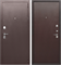 Дверь входная Тайга 9 см. Метал/Метал Темный Медный Антик (860 мм, Правая) 9859-860R