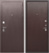 Дверь входная Тайга 9 см. Метал/Метал Темный Медный Антик (860 мм, Левая) 9859-860L