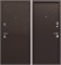 Дверь входная 9 см Медный Антик  Металл / металл (860 мм, Левая) 9702-860L