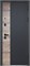 Дверь входная Luxor 2МДФ Дуб Вертикаль Зеркало Сатин Черный/Эмалит Белый (860 мм, Левая) 9665-860L