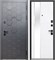 Дверь входная Luxor 2МДФ 3D Сатин Графит/Белый снег (960 мм, Правая) 9662-960R