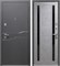 Дверь входная Luxor 2мм Муар Антрацит микс темный Бетон серый Царга (960 мм, Левая) 9657-960L