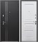 Дверь входная Luxor 2мм Букле Антрацит Багет (960 мм, Левая) 9655-960L