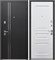 Дверь входная Luxor 2мм Букле Антрацит Багет (960 мм, Правая) 9655-960R