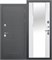 Дверь входная ISOTERMA Серебро Зеркало Фацет Эмалит белый (960 мм, Правая) 9649-960R