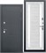 Дверь входная ISOTERMA Серебро Ривьера Айс (860 мм, Левая) 9647-860L