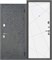 Дверь входная Феникс Линии Бетон Графит/Велюр Белый (860 мм, Правая) 9629-860R