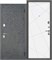 Дверь входная Феникс Линии Бетон Графит/Велюр Белый (960 мм, Правая) 9629-960R