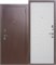 Дверь входная Гарда 8 Медный Антик/Белый ясень (860 мм, Правая) 9615-860R