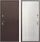 Дверь входная 11см Протерма Шоколад Букле, Астана Эш Уайт (860 мм, Левая) 10996-860L