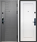 Дверь входная Е-Тайга 10 см. 2МДФ с электронным замком Сатин Графит/Эмалит Белый (860 мм, Левая) 10976-860L