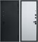 Дверь входная 9 см Вертикаль МДФ Сатин Черный/Эмалит Белый (960 мм, Правая) 10877-960R