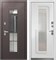 Дверь входная Luxor Termo 7 Букле Шоколад/Эмалит Белый (960 мм, Правая) 10400-960R