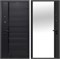 Дверь входная 7,5 см. Черное Зеркало Сатин Черный/Сатин Черный (860 мм, Правая) 10385-860R