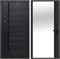 Дверь входная 7,5 см. Черное Зеркало Сатин Черный/Сатин Черный (860 мм, Левая) 10385-860L