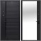 Дверь входная 7,5 см. Черное Зеркало Сатин Черный/Сатин Черный (960 мм, Правая) 10385-960R