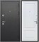 Дверь входная Толстяк Букле Черный/Белый Ясень (860 мм, Правая) 10380-860R
