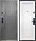 Дверь входная Е-Тайга 9 см. 2МДФ с электронным замком Антик Серебро/Эмалит Белый (860 мм, Правая) 10198-860R