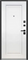 Дверь входная Тайга 9 см. 2МДФ Антик Серебро/Эмалит Белый (860 мм, Правая) 10197-860R