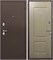 Дверь входная Тайга 7 см. Темный Медный Антик/Бежевый Клен (860 мм, Правая) 10143-860R