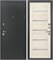 Дверь входная Люкс-2 Антик Серебро/Лиственница беж (960 мм, Левая) 10141-960L