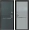 Дверь входная Рига МДФ Лайт Грей Нубук / Веллюто Оскуро (860 мм, Правая) 11578-860R