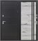 Дверь входная Termo D5 Букле Черный, Дуб Арктик (860 мм, Левая) 11642-860L