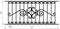 Ограждение металлическое ОГР-30 (1000*2295 мм) 3104