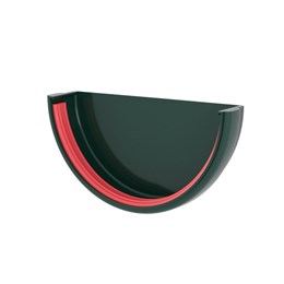 Заглушка желоба Классика 120 ПВХ Grand Line зелёный (RAL 6005) 9149